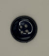 Button- Black Circle .75"