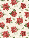 Cardinal Celebration: Cream Tossed Poinsettias