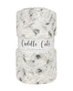 Cuddle Luxe 2 yard Cut:Snowy Owl-Alloy