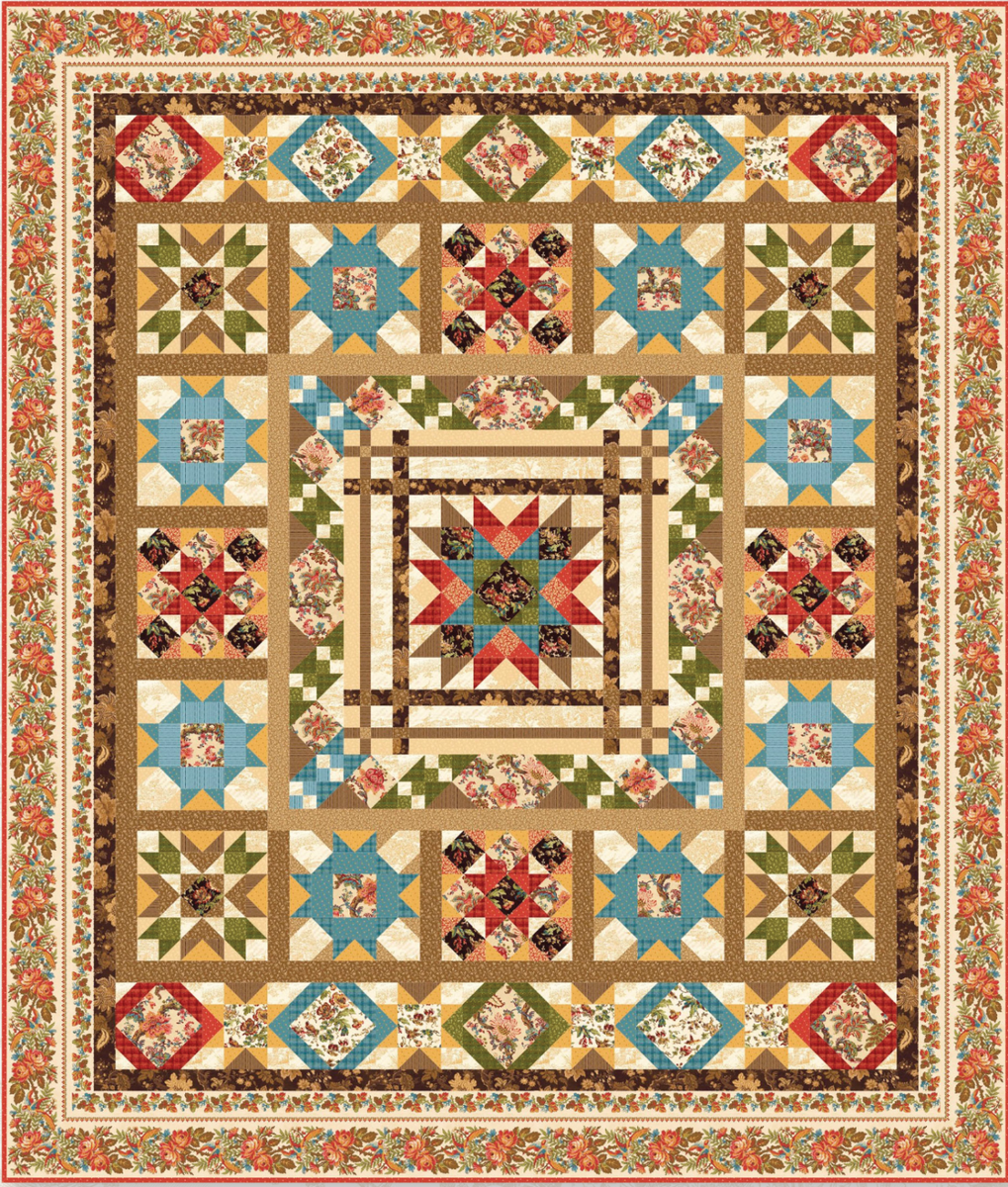 English Manor Block of the Month Quilt Pattern