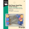 Flat Flower Head Pins, 50pc