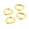 Gold Four D-Rings 1/2"