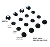 ByAnnie Tool-Free Black Metal Snaps Set of 4