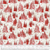 Jolly Christmas: Ivory/Red Winter Forest
