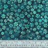 Lagoon: Dark Teal Ditsy Daisy