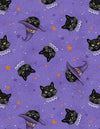 Meow-gical: Purple Cat Heads