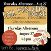 Fall Fun Day Open House: August 27 @ 1PM