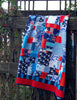 Quilt-All Shook Up Blue and Red--58"x85"