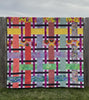 Quilt-Basket Kaffe Yellow & Purple --78"x89"