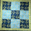 Quilt-Birds & Butterflies (blue & green)--42"x42"