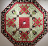 Quilt-Santa Tree Skirt with Buttons--68"x68"