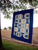 Quilt-Spools in Blue--32"x37"