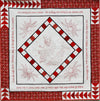 Quilt-Twas the Night Embroidery Redwork--70"x 69"