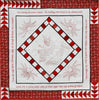Quilt-Twas the Night Embroidery Redwork--70"x 69"