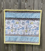 Quilt-Zoo Animals Yellow & Blue Cuddle --27.25"x30"