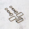 1-1/2in Wide Webbing Strap Hardware Kit Gunmetal