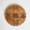 Stars & Cubes Round Coaster-4pcs