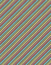 Sweet Little Pleasures: Black/Multi Diagonal Stripes