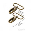 Swivel Hook 1.5 inch Antique Brass 2/pck