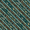 Wild Garden: Diagonal Stripe Teal