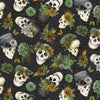 Dark Academia: Skulls and Hats Black