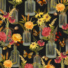 Monarch Meadow: Floral Jars Black
