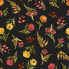 Monarch Meadow: Floral Toss Black