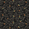 Poinsettia Radiance: Word Toss Black