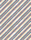 Americana: Cream Diagonal Stripe