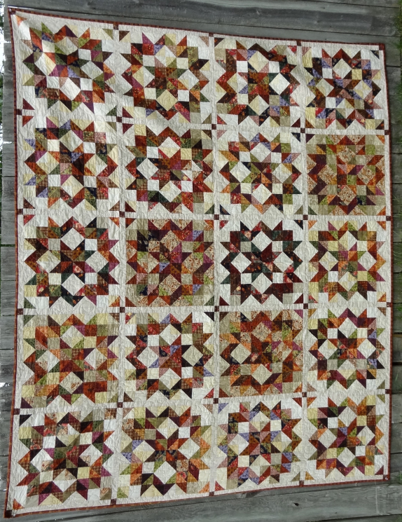 Buggy Wheels Finished Quilt Inspired to Sew