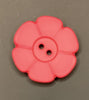 Button-Brt Pink Flower 1.25"