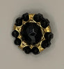 Button-Gold/Black 1"