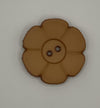 Button-Leather Flower 1.25"