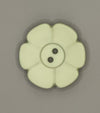 Button-Lt Green Flower 1.25"