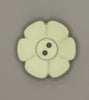 Button-Lt Green Flower 1.25"