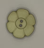 Button-Med Green Flower 1.25"