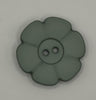 Button-Pale Green Flower 1.25"