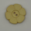 Button-Pale Yellow Flower 1.25"