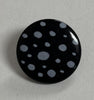 Button-Poly 23mm Black/White Dot