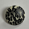 Button-Poly 28mm Black Leopard