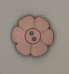 Button-Rose Flower 1.25"