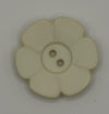 Button-Snow Flower 1.25"