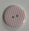 Button-Stripe 34mm Lt Pink