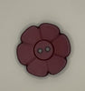 Button-Wine Flower 1.25"