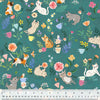 Cats in the Garden: Teal Garden Party
