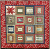 Christmas Postage Quilt - - Finished Quilt