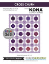 Cross Churn Kona Quilt Pattern & Fat Quarter Bundle