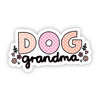 Dog Grandma Paw Print Sticker