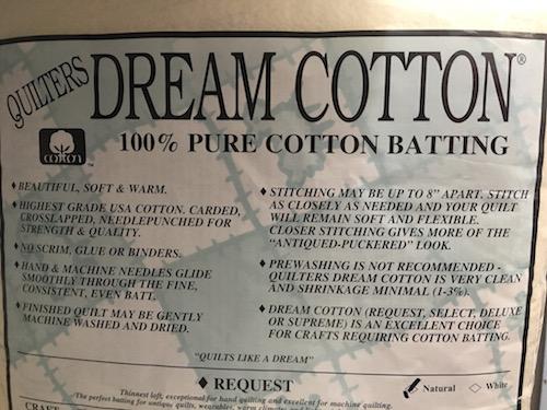 Dream Cotton Request Natural Batting Crib 46 x 60 – Inspired to Sew