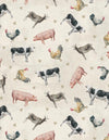Farmhouse Chic Animals-Cream